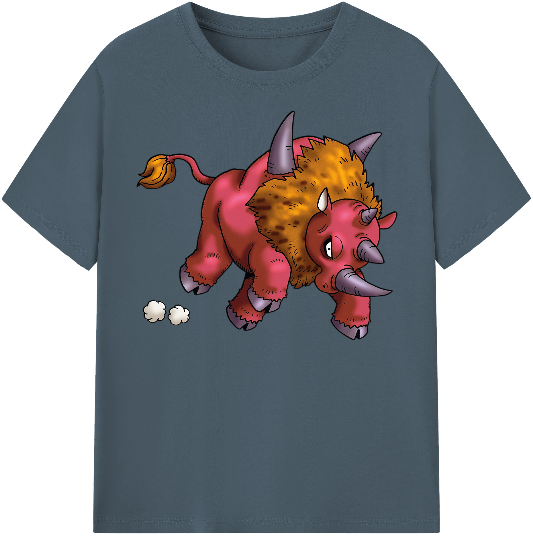 （画像用） ドラゴンクエスト Doragon Kuesuto Dragon Quest 綿100％半袖Tシャツ（フロントプリント）